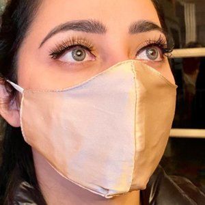 100% Mulberry Silk Face Mask 2 Layers,Adjustable